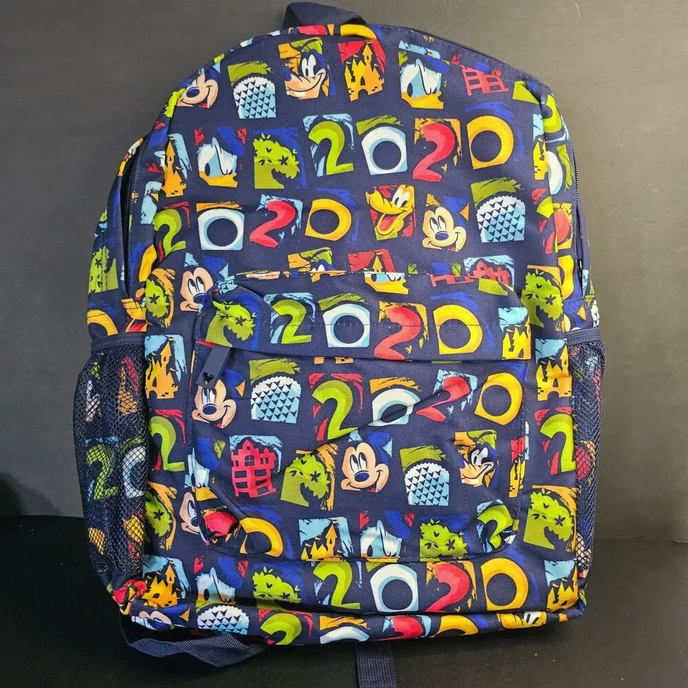 NWT Disney Parks 2020 Bookbag Backpack Mickey Mouse Animal Kingdom Epcot